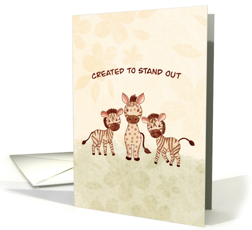 Created to Stand Out Striped and Spotted Zebras card (1994018)