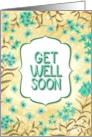 Get Well Soon Gentle Floral Pastel Design card