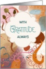 With Gratitude Always Caramel Abstract card