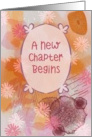 A New Chapter Begins Caramel Abstract card