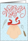 Whisk Me Away Retro Baking Humor card