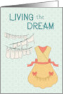 Living the Dream Retro Housework Humor card