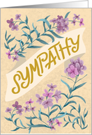 Sympathy Peach Floral Banner