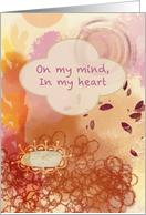 On My Mind In My Heart Caramel Abstract