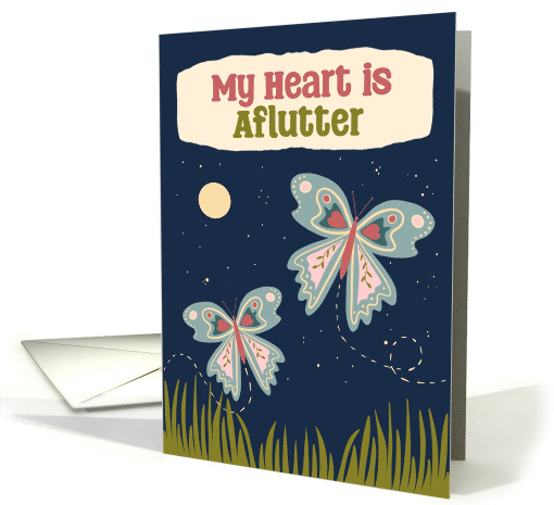 My Heart is Aflutter Butterflies Flying card (1953552)