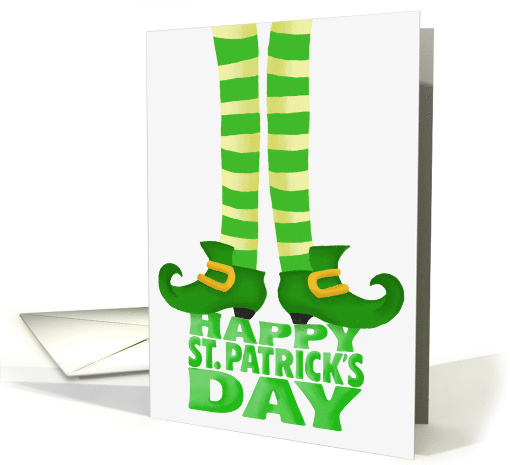 Happy St Patrick's Leprechaun Legs card (1970280)