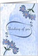 Get Well Soon Soft Blue Floral Design
