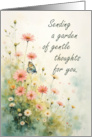 Thinking of You Gentle Thoughts Garden card