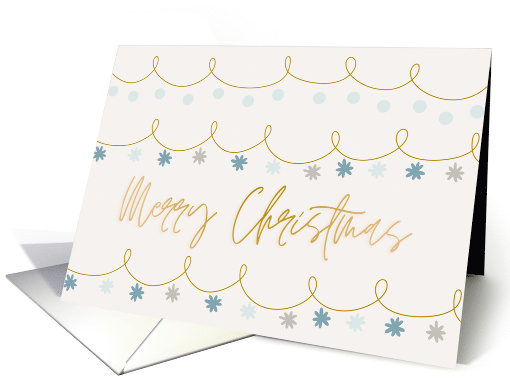 Merry Christmas Festive Christmas Lights and Decorations card