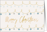 Merry Christmas Festive Christmas Lights and Decorations card