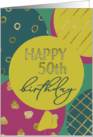 Happy 50th Birthday card