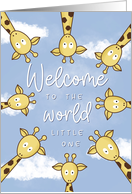 Welcome to the World New Baby Congratulations card