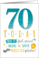 70th Birthday Funny Aging Humor