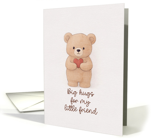 Big Hugs for a Little Friend Kids Sympathy Greeting card (1963182)