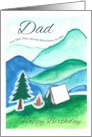 Dad Happy Birthday the Man Who Moved Mountains for Me card