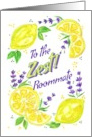 Roommate Happy Birthday to the Zest Lemons and Lavender card