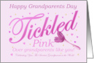 Grandparents Day Tickled Pink Over You Feather Duster and Hearts card