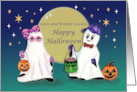 Sister and Brother in Law Happy Halloween Ghost Couple Trick or Treat card