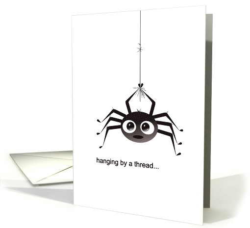 Hanging by a Thread Encouragement Spider card (1986406)