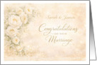 Elegant Floral Congratulations on Your Marriage Custom card