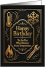 HVAC Pro Birthday Heating And Air Conditioning Expert card