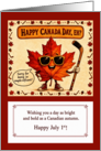 Funny Cute Canadian Humor July 1st Celebration card