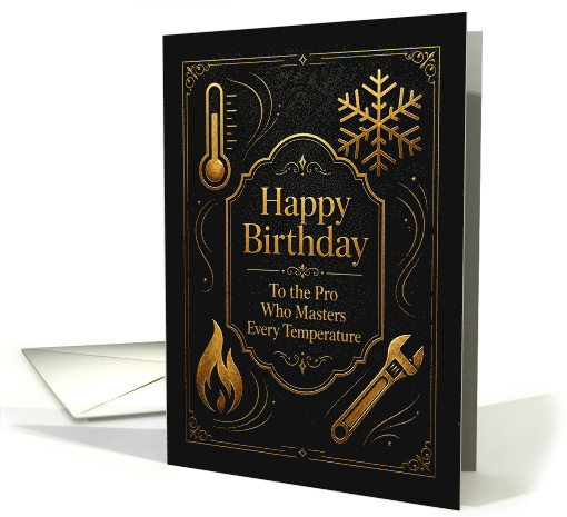 HVAC Pro Birthday Heating And Air Conditioning Expert card (1981362)