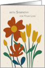 Sympathy for Your Loss Autumn Flowers card