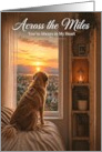 Thinking of You Across the Miles Golden Retriever card