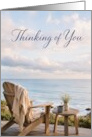 Thinking of You Coastal Chair and Ocean View card