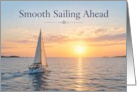 Retirement Sailboat at Sunset card