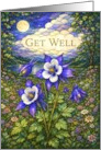 Get Well Columbines by Moonlit Lake card