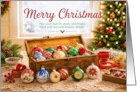 Christmas Memories with Vintage Holiday Ornaments card