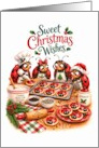 Christmas Ladybugs Baking Sweet Holiday Cookies card