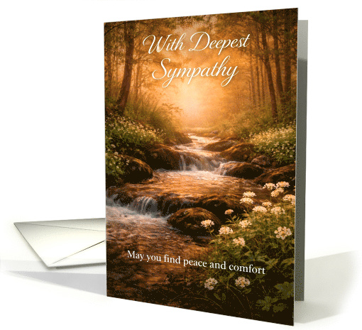 Sympathy Forest Stream Peaceful Light and Comfort card (1979918)