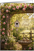 Friendship Garden Roses Thankful for a Friend Like You card
