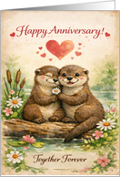 Anniversary Otter Couple Together Forever for Spouse