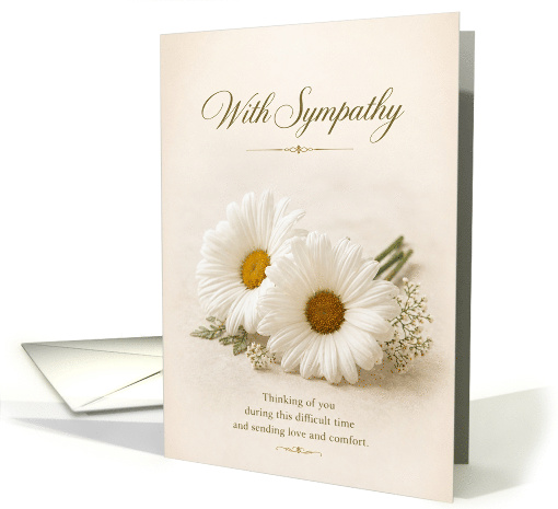 Sympathy White Daisies Soft Comfort and Love card (1982042)