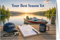 Retirement for Coach Fishing Boat at Peaceful Lake