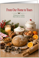 Christmas Baking Ingredients From Our Home to Yours card