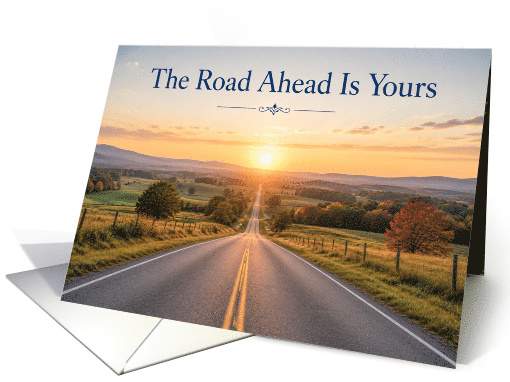 Retirement Open Road at Sunrise card (1992100)