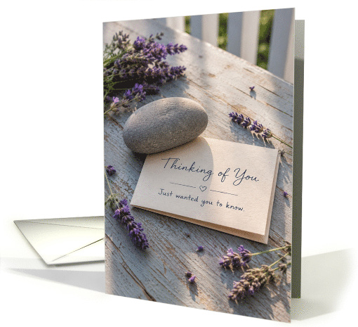 Thinking of You Lavender and Stone Note card (1993244)