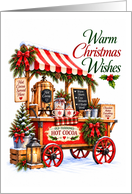 Christmas Hot Cocoa Cart With Mugs card