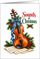 Christmas Violin with Sheet Music