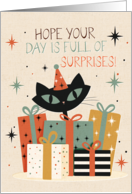 Birthday Full of Surprises Black Cat