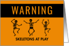 Happy Halloween Dancing Skeletons card