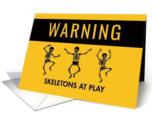 Happy Halloween Dancing Skeletons card (1994362)