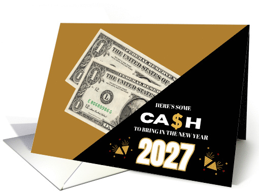Happy New Year 2027 Good Fortune card (1994366)