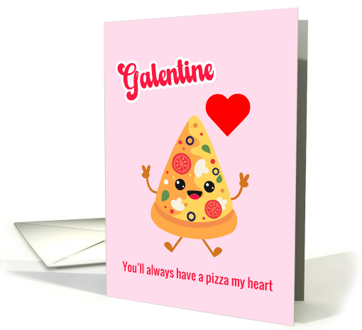 Sister Galentine's Day pizza with Red Heart card (1994396)