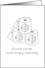 Divorce Novelty Toilet Paper with Man’s Face card